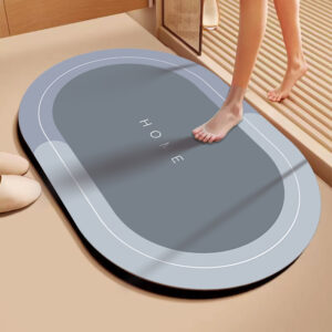 Homska Bathroom Floor Mat Water Absorbing Mat